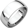 14kt White Gold 7mm Light Comfort Fit Wedding Band