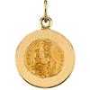 14k Yellow Gold 12mm St. Anne de Beau Pre Medal