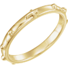 14kt Yellow Gold 2.5mm Rosary Ring