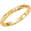 14kt Yellow Gold Men's Jesus I Trust In You Ring