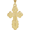 14k Yellow Gold Orthodox Cross