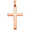14k Rose Gold Latin Cross with Polished Finish 7/8in