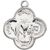 Sterling Silver 17.75mm First Holy Communion Medal