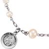 Sterling Silver 6in First Holy Communion Rosary Bracelet