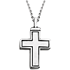 Sterling Silver Cross Ash Holder Necklace 18in