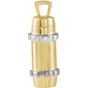 14kt Yellow and White Gold Cylinder Ash Holder Pendant