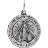 Sterling Silver Small Round Miraculous Medal