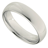 6.3mm White Tungsten Domed Ring