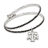 Texas A&M University Amped Logo Crystal Bracelet