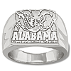 Sterling Silver Men's University of Alabama Elephant Ring