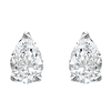 18k White Gold .45 ct Diamond Pear Stud Earrings