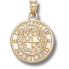 Yellow Gold 5/8in University of Maryland Seal Pendant