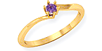 with 1 stones in yellow gold