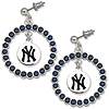 New York Yankees Spirit Crystal Logo Earrings