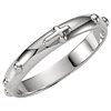 Sterling Silver 3.2mm Rosary Ring