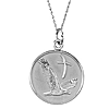 Sterling Silver Overcoming Difficulties Pendant & 18in Chain