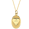 14kt Yellow Gold Loss of Father Pendant & 18in Chain