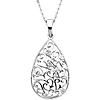 Sterling Silver Tear of Sympathy Pendant & Chain