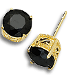 Black Cubic Zirconia Earrings