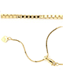 14k Gold Adjustable Chains