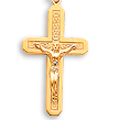 14kt Yellow Gold Crucifix Pendants
