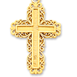 Gold Filigree Crosses