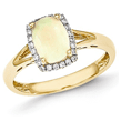 Gold Opal Rings