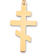 Gold Eastern Orthodox Crosses