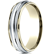 Gold Two-toned Wedding Bands