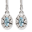 Sterling Silver Aquamarine Earrings