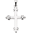 Sterling Silver Budded Cross Pendants
