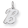Sterling Silver Initial B Pendants