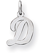 Sterling Silver Initial D Pendants