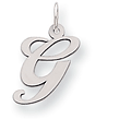 Sterling Silver Initial G Pendants