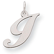 Sterling Silver Initial J Pendants