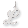 Sterling Silver Initial L Pendants