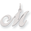 Sterling Silver Initial M Pendants