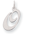 Sterling Silver Initial O Pendants