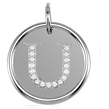 Sterling Silver Initial U Pendants