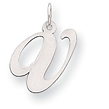 Sterling Silver Initial V Pendants