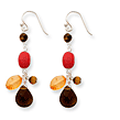 Sterling Silver Multi-Colored Earrings