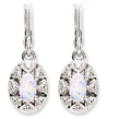 Sterling Silver Opal Earrings