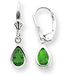 Sterling Silver Peridot Earrings