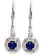 Sterling Silver Sapphire Earrings