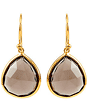 Sterling Silver Smoky Quartz Earrings