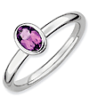 Amethyst Stackable Expressions Rings