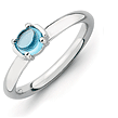 Blue Topaz Stackable Expressions Rings