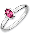 Pink Tourmaline Stackable Expressions Rings