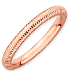 18k Pink Gold Plated Stackable Expressions Rings