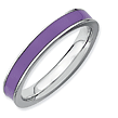 Purple Enamel Stackable Expressions Rings